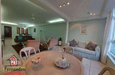 Apartamento porteira fechada  frente mar com 3 dormitórios mais dependência à venda, 205 m² por r$ 2.200.000 - boqueirão - santos/sp