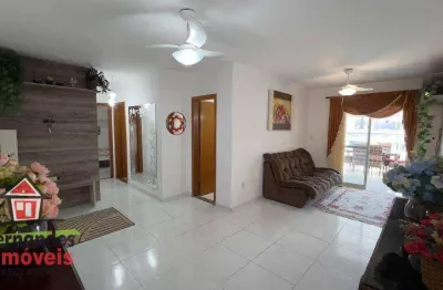 Apartamento mobiliado 200 metros da praia ampla varanda gourmet  2 suítes à venda, 103 m² por R$ 610.000 - Tupi - Praia Grande/SP