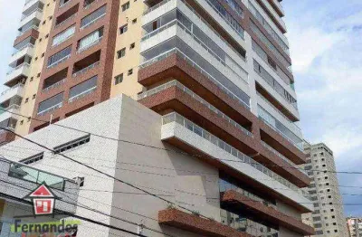 Cobertura duplex nova com 2 suíte e  e terraço gourmet com ofurô à venda, 126 m² por r$ 800.000 - guilhermina - praia grande/sp