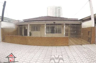 Casa térrea isolada  na quadra da praia com 3 quartos à venda, 181 m² por r$ 700.000 - jardim real - praia grande/sp