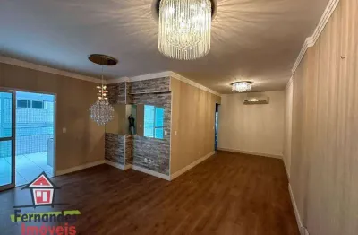 Apartamento gardem  mobiliado com 3 quartos perto da praia  à venda, 132 m² por R$ 830.000 - Vila Guilhermina - Praia Grande/SP