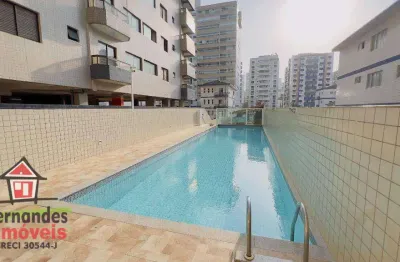 Apartamento amplo frente rua com 2 dormitórios sendo 1 suíte , 250 metros da praia à venda, 102 m² por r$ 480.000  tupi  praia grande sp