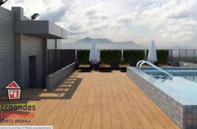 Lançamento com 2 suítes à venda, 78 m² entrada à patir de 67.000 por R$ 542.000 - Aviação - Praia Grande/SP