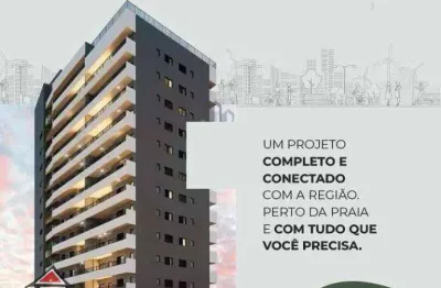 Lançamento com 2 suítes à venda, 82 m² entrada 71.000 por r$ 575.000 - aviação - praia grande/sp