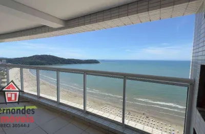 Apartamento frente mar com 3 quartos sendo 02 suítes  à venda, 101 m² por r$ 1.500.000 - boqueirão - praia grande/sp