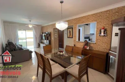 Apartamento mobiliado  com 2 dormitórios para alugar definitivo pacote, 104 m² por r$ 3.500 mês caiçara praia grande/sp
