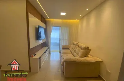 Apartamento alto padrão planejado uma quadra da praia   com 2 quartos à venda, 72 m² por r$ 570.000  guilhermina  praia grande sp