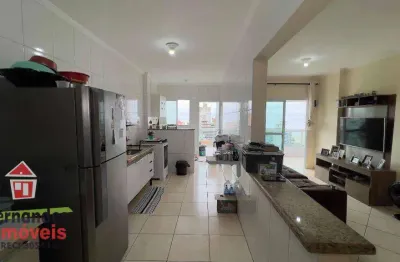 Apartamento no lado praia  com 3 quartos sendo 2 suítes à venda, 112 m² por r$ 695.000  ocian  praia grande sp