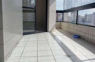 Apartamento com elevador e sacada  1 dormitório à venda, 59 m² por r$ 280.000 - ocian praia grande/sp