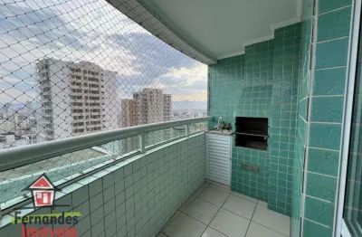 Apartamento  1 quarto com varanda gourmet e lazer completo  à venda, 40 m² por r$ 318.000  boqueirão  praia grande sp