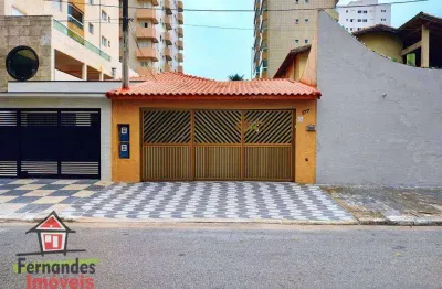 Casa térrea no lado praia com 3 dormitórios à venda, 175 m² por r$ 790.000  tupi  praia grande sp