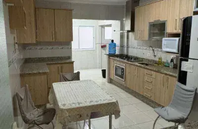Apartamento com 3 dormitórios sendo 2 suítes para alugar definitivo pacote 132 m² por r$ 6.000/mês - aviação - praia grande/sp
