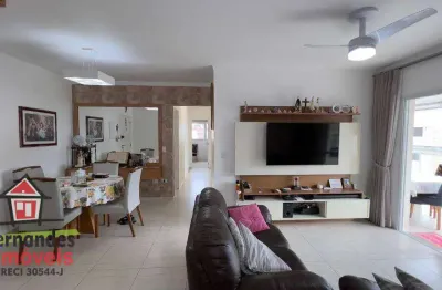 Apartamento alto padrão vista mar  com 3 quartos sendo 2 suítes à venda, 130 m² por r$ 950.000  tupi  praia grande sp