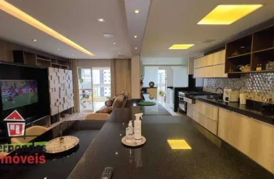 Apartamento   porteira fechada com automação em todos os ambientes, 3 suítes à venda 154 m² por r$ 1.400.000  guilhermina  praia grande sp