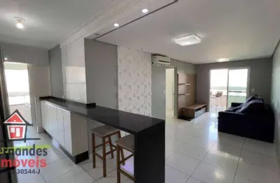 Apartamento mobiliado alto padrão  com 2 dormitórios à venda  89 m² por r$ 590.000  boqueirão  praia grande sp