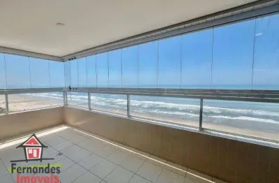 Apartamento frente mar com 3 dormitórios à venda, 128 m² por r$ 895.000 - jardim real - praia grande/sp