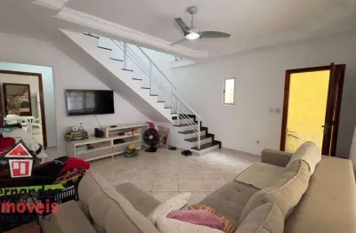 Excelente sobrado com 3 dormitórios 3 banheiros  à venda 124 m² por r$ 790.000  boqueirão  praia grande sp