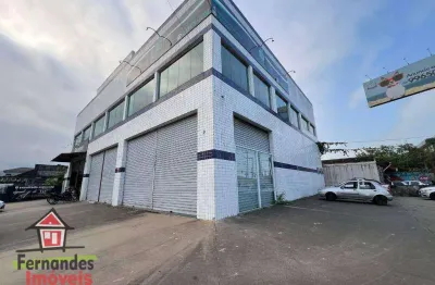 Galpão de esquina para alugar, 390 m² por r$ 12.701 mês  samambaia  praia grande sp