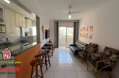 Apartamento porteira fechada com 1 dormitório à venda 53 m² por r$ 318.000  tupi  praia grande sp