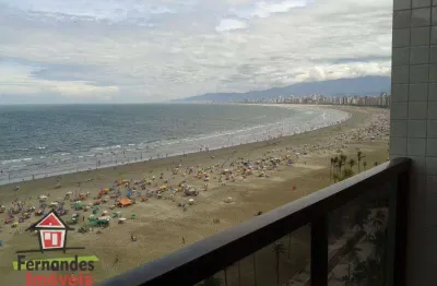 Cobertura duplex frente mar com 3 dormitórios à venda, 238 m² por r$ 2.120.000  canto do forte  praia grande sp