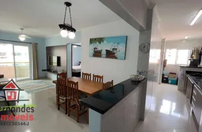Apartamento mobiliado com 2 dormitórios 200 metros da praia para alugar definitivo pacote 71 m² por r$ 3.500 mês  tupi  praia grande sp