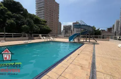 Apartamento porteira fechada com 1 dormitório e lazer completo à venda, 51 m² por r$ 250.000 aviação praia grande sp