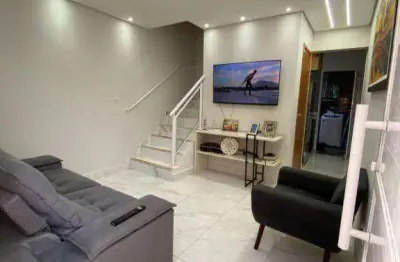 Sobrado com 2 dormitórios para alugar, 65 m² por r$ 2.200,00/mês - vilamar - praia grande/sp