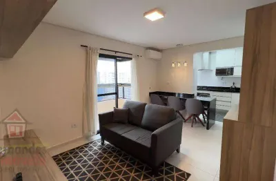 Belíssimo apartamento mobiliado com 2 dormitórios sendo 1 suíte e 2 vagas  à venda, 95 m² por r$ 699.000  canto do forte  praia grande sp