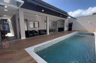 Casa com piscina automação remota e área gormet à venda por  r$1.400.000 ocian praia grande/sp.