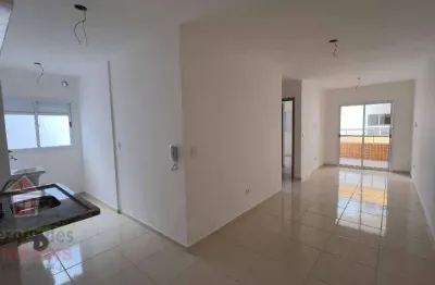 Apartamento novo com 2 dormitórios sendo 1 suíte à venda, 60 m² por r$ 390.000  no boqueirão em  praia grande/sp