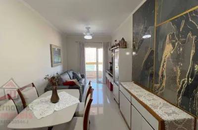 Apartamento frente mar com 1 dormitório à venda, 55 m² por r$ 420.000 - aviação - praia grande/sp