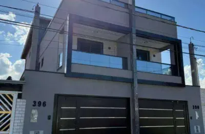 Sobrado novo  triplex com 4 suítes à venda, 204 m² por r$ 1.690.000 - boqueirão - praia grande/sp