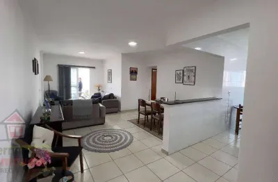 Apartamento no lado praia com 3 dormitórios sendo 1 suíte à venda, 104 m² por r$ 735.000 -  guilhermina - praia grande/sp