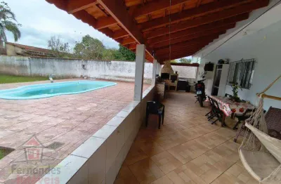 Chácara de lazer com  casa e piscina  à venda, 1625 m² por r$ 800.000  balneário itaguaí  mongaguá/sp