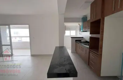 Apartamento novo com 2 suítes para alugar definitivo pacote, 94 m² por r$ 4.700 mês  canto do forte  praia grande sp