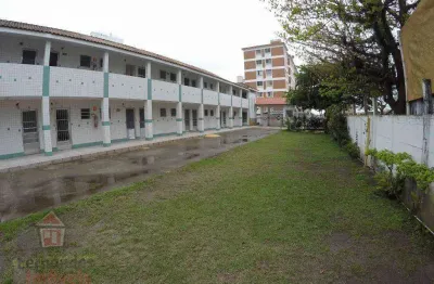 Kitão mobiliado  no lado praia com 1 dormitório à venda, 32 m² por r$ 230.000 - canto do forte - praia grande/sp