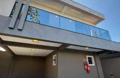 Casa nova sobreposta alta com 2 dormitórios à venda, 74 m² por r$ 415.000 - mirim - praia grande/sp
