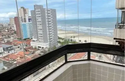 Apartamento vista mar  com 1 dormitório para alugar definitivo pacote efinitivo pacvote 50 m² por r$ 2.488 mês  balneário maracanã  praia grande sp