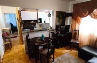 Apartamento mobiliado 1 dormitório 300 metros da praia 65,92 m² por r$2.000 aviação praia grande/sp.