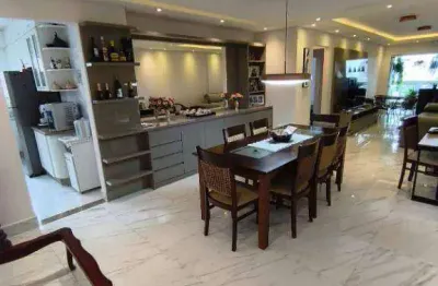 Apartamento alto padrão com 3 quartos à venda, 132 m² por r$ 1.290.000  boqueirão  praia grande/sp