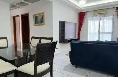 Apartamento mobiliado 3 quartos sendo 1 suíte para alugar definitivo pacote 93 m² por r$4.650 canto do forte praia grande/sp.