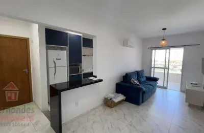 Apartamento mobiliado vista mar 2 quartos aluguel definitivo pacote  por r$3.600 mirim praia grande