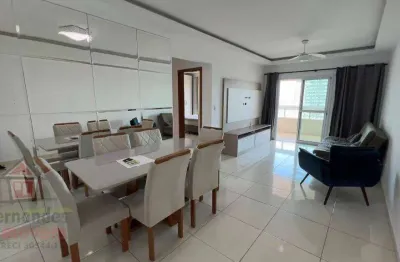 Apartamento mobiliado 2 quartos para alugar definitivo pacote  98 m² por r$4.300 guilhermina praia grande sp