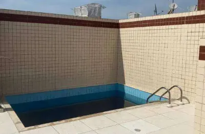 Cobertura duplex com 4 suítes e 3 vagas, próxima ao mar,  à venda, 400 m² por r$ 3.000.000 - guilhermina - praia grande/sp