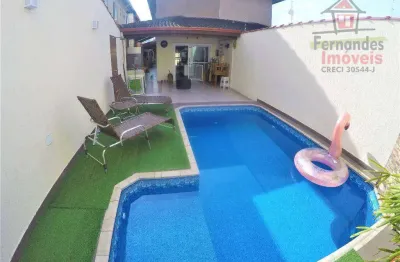 Sobrado com piscina 4 dormitórios c=à venda, 160 m² por r$ 1.640.000 - canto do forte - praia grande/sp