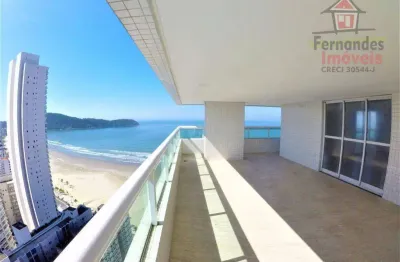 Apartamento com 4 dormitórios à venda, 292 m² por r$ 2.200.000,00 - vila guilhermina - praia grande/sp