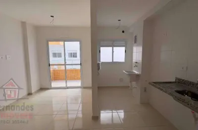 Apartamento novo com 2 dormitórios sendo uma suíte  à venda, 57 m² por r$ 390.000 - boqueirão - praia grande/sp