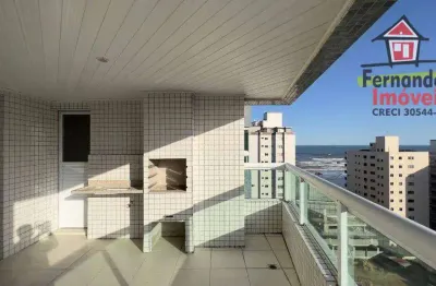 Apartamento novo pronto 139 m2 entrada de r$280.000  guilhermina praia grande