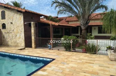 Casa com 6 quartos, 600m² de terreno, 400 m² de construção,  por r$ 1.350.000 - jardim atlântico oeste (itaipuaçu) - maricá/rj