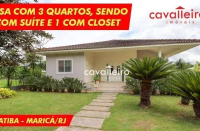 Casa com 3 dormitórios à venda, 280 m² - ubatiba - maricá/rj